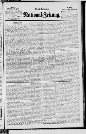 Nationalzeitung on Jun 12, 1893