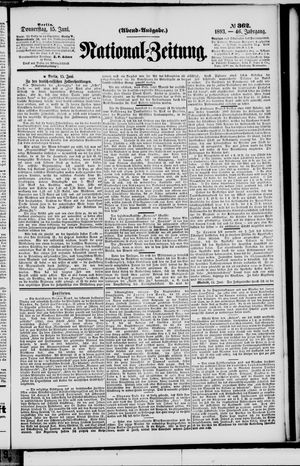 Nationalzeitung on Jun 15, 1893