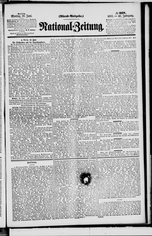 Nationalzeitung vom 19.06.1893