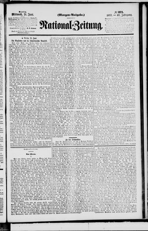 Nationalzeitung on Jun 21, 1893