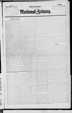 Nationalzeitung vom 29.06.1893