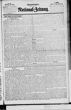 Nationalzeitung on Jun 30, 1893