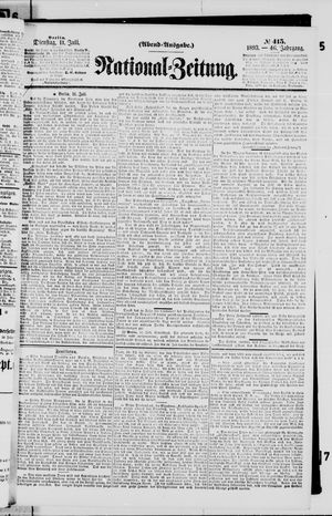 Nationalzeitung vom 11.07.1893