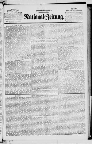 Nationalzeitung vom 21.07.1893