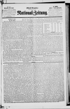 Nationalzeitung on Jul 24, 1893