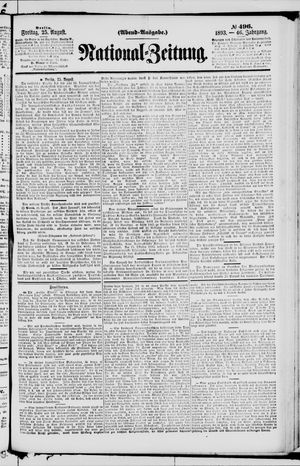 National-Zeitung on Aug 25, 1893