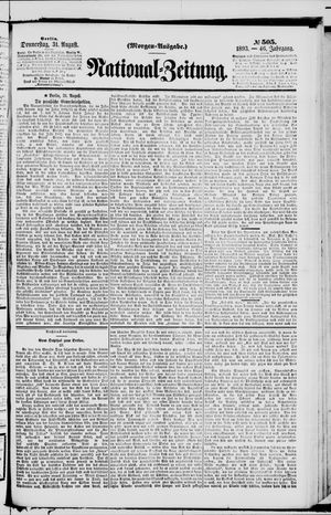 National-Zeitung on Aug 31, 1893
