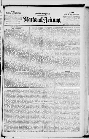 National-Zeitung vom 01.09.1893