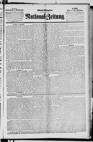 National-Zeitung on Sep 7, 1893