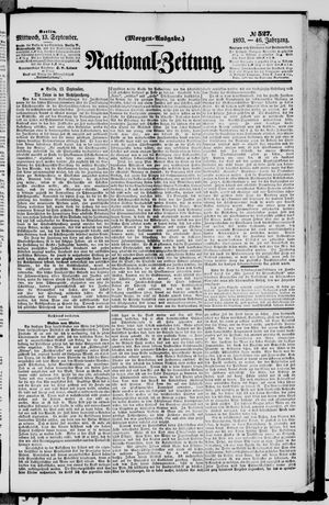National-Zeitung vom 13.09.1893