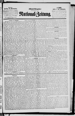 National-Zeitung vom 15.09.1893