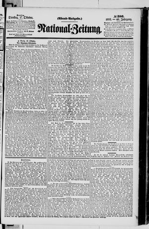 National-Zeitung vom 17.10.1893