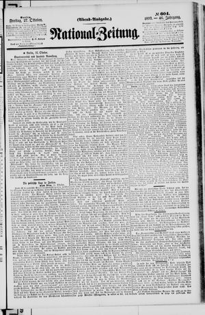 National-Zeitung vom 27.10.1893