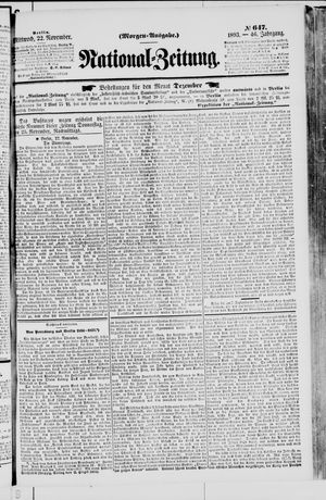 National-Zeitung vom 22.11.1893