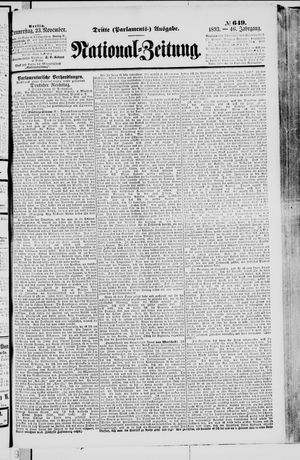 National-Zeitung vom 23.11.1893