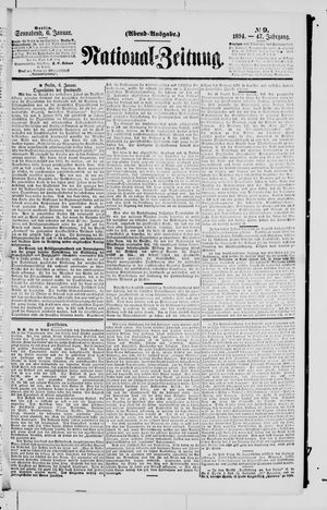 Nationalzeitung vom 06.01.1894