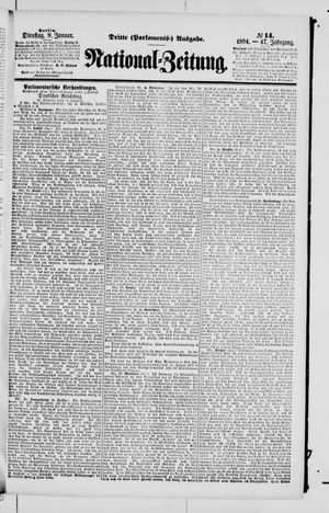 Nationalzeitung vom 09.01.1894