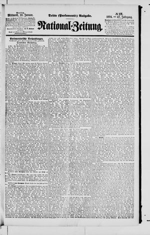 National-Zeitung vom 10.01.1894