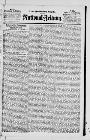 Nationalzeitung on Jan 11, 1894