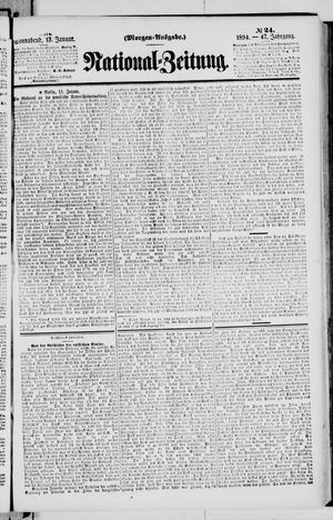 Nationalzeitung vom 13.01.1894