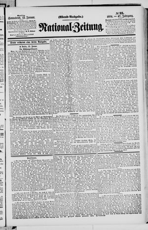 Nationalzeitung on Jan 13, 1894