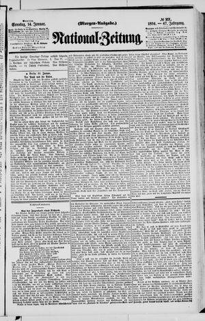 Nationalzeitung vom 14.01.1894