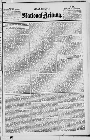 Nationalzeitung vom 18.01.1894