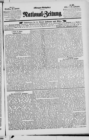 National-Zeitung vom 23.01.1894