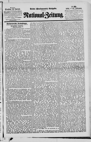 National-Zeitung vom 23.01.1894