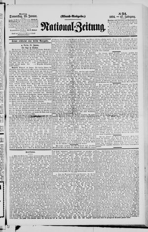 National-Zeitung vom 25.01.1894