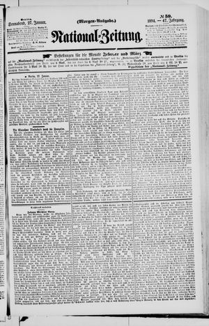 National-Zeitung on Jan 27, 1894