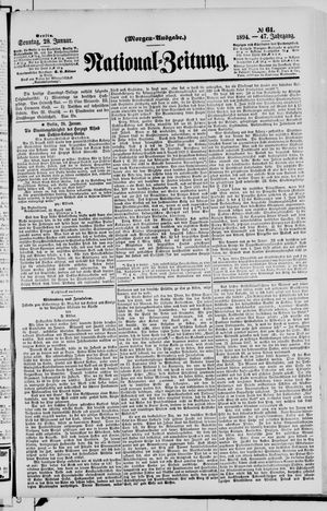 Nationalzeitung vom 28.01.1894