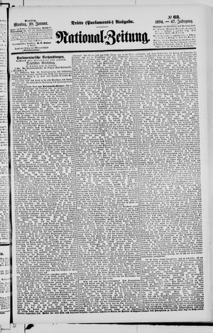 National-Zeitung vom 29.01.1894