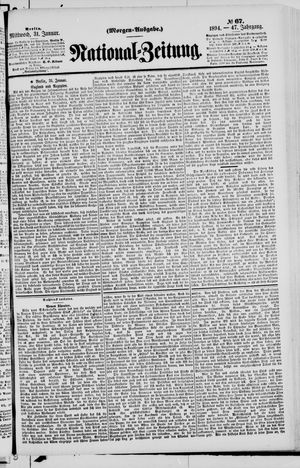 Nationalzeitung vom 31.01.1894