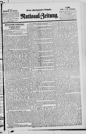 Nationalzeitung vom 31.01.1894
