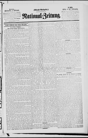 Nationalzeitung vom 07.02.1894