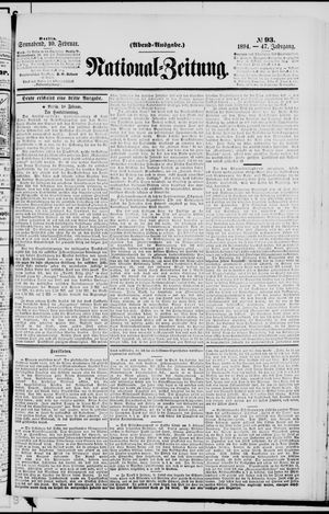 Nationalzeitung vom 10.02.1894