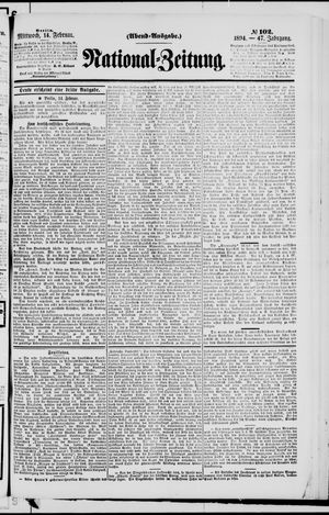 Nationalzeitung on Feb 14, 1894