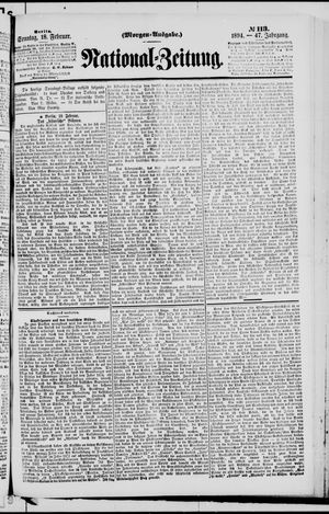 Nationalzeitung vom 18.02.1894