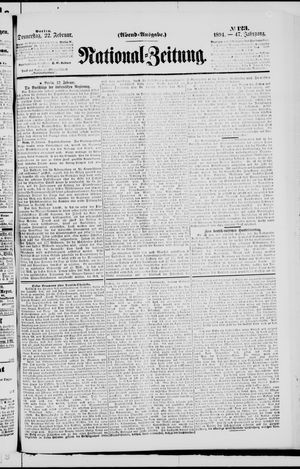 Nationalzeitung vom 22.02.1894