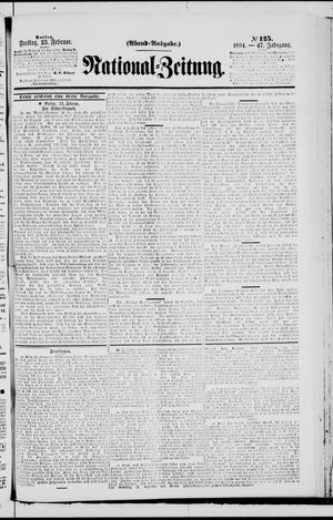 Nationalzeitung vom 23.02.1894