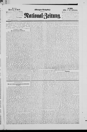 Nationalzeitung vom 08.04.1894