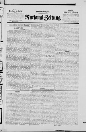Nationalzeitung vom 10.04.1894