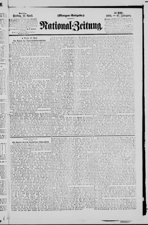 Nationalzeitung vom 13.04.1894