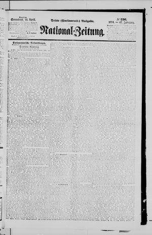 Nationalzeitung vom 14.04.1894