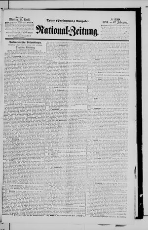 Nationalzeitung vom 16.04.1894