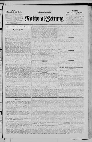 National-Zeitung vom 21.04.1894