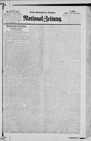 Nationalzeitung vom 23.04.1894