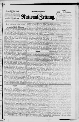 Nationalzeitung on Apr 26, 1894
