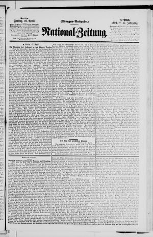 Nationalzeitung vom 27.04.1894